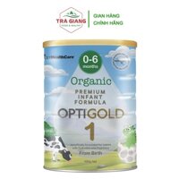 Sữa bột Optigold Organic cho trẻ sơ sinh từ 0- 6 tháng tuổi 900gr