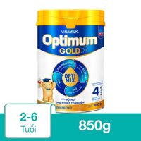 Sữa bột Optimum Gold số 4 hương vani 850g (2 - 6 tuổi) - Giao bao bì ngẫu nhiên