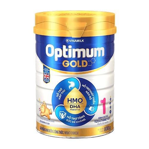 Sữa bột Vinamilk Dielac Optimum Gold số 1 - hộp thiếc 900g (dành cho trẻ từ 0-6 tháng tuổi)