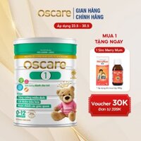 Sữa bột Oscare Baby - Sữa Bột Chuyên Biệt Cho Trẻ Táo Bón, Tiêu Hoá Kém dành cho bé từ 0- 12 tháng tuổi Hộp 400-900g