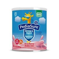 Sữa Bột PediaSure Grow & Gain Strawberry Shake Mix, Hương Dâu Tây, 400g Mỹ