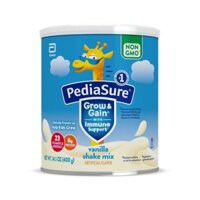 Sữa Bột PediaSure Grow & Gain Vanilla Shake Mix, Hương Vani, 400g Mỹ