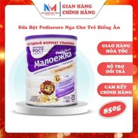 Sữa Bột Pediasure Nga Chính Hãng, Sữa Cho Trẻ Biếng Ăn Chậm Lớn Vị Vani, Dâu, Socola 850g