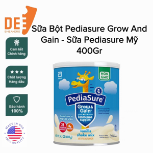 Sữa bột Pediasure Grow & Gain Shake Mix - hộp 397g (dành cho trẻ từ 1-13 tuổi)