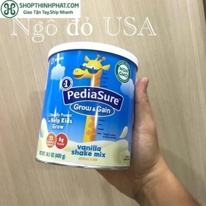 Sữa bột Pediasure Grow & Gain Shake Mix - hộp 397g (dành cho trẻ từ 1-13 tuổi)