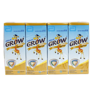 Sữa bột pha sẵn Abbott Grow Gold hương vani - Lốc 4 hộp 180ml