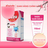 Sữa bột pha sẵn Aiwado Kazu Gain Gold  thùng 48 hộp 110ml  - Số 1 Sữa Mát Tăng Cân - Tăng cân chuẩn, tiêu hoá tốt