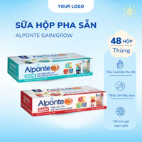 Sữa bột pha sẵn cho bé Alponte Gain/Grow dung tích 110ml thùng 48 hộp cao cấp phiếu hdsd M3