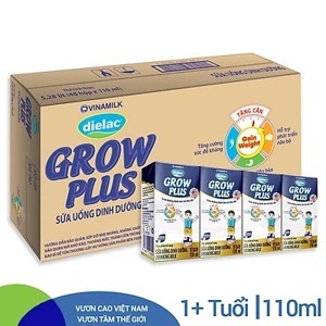 Sữa bột pha sẵn Dielac Grow Plus xanh 180ml - thùng 48 hộp