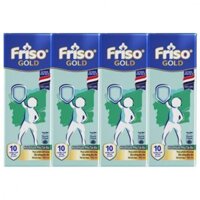 Sữa bột pha sẵn Friso Gold 180ml lốc 4 hộp (Trên 2 tuổi)