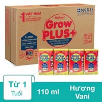 Sữa bột pha sẵn Growplus- nutifood đỏ suy dinh dưỡng- thùng 48 hộp 110m ml