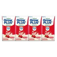 Sữa bột pha sẵn GrowPLUS+ vị dâu 110ml (lốc 4 hộp) (Trên 1 tuổi)