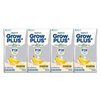 Sữa bột pha sẵn GrowPLUS+ vị chuối 110ml (lốc 4 hộp) (Trên 1 tuổi)