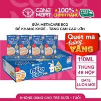 Sữa bột pha sẵn Metacare Eco Nutricare cho Bé đề kháng khỏe - tăng cân cao lớn (110ml x 48 hộp)