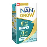 Sữa Bột pha sẵn Nan Grow 110ml (Lốc 4 hộp)