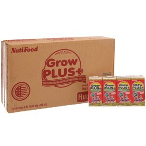Sữa bột pha sẵn Nuti Grow Plus đỏ 180ml/hộp (48 hộp/thùng)