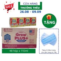 Sữa Bột Pha Sẵn Nutifood Grow Plus+ Đỏ Hương Vani Thùng 48 Hộp x 110ml