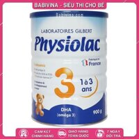 Sữa Bột Physiolac 3 900g Pháp Cho Bé Từ 1-3 Tuổi