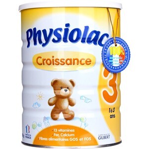 Sữa bột Physiolac Croissance số 3 - hộp 900g (dành cho trẻ từ 1 - 3 tuổi)