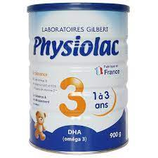 Sữa bột Physiolac Croissance số 3 - hộp 900g (dành cho trẻ từ 1 - 3 tuổi)
