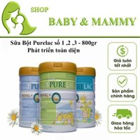 Sữa Bột Purelac số 1 ,2 ,3 - 800gr - Phát triển toàn diện