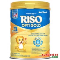 Sữa Bột RISO OPTI GOLD NUTIFOOD Số 3 900 Date 2022 - HỖ TRỢ TIÊU HÓA TỐT