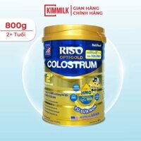 Sữa bột Riso Opti Gold Colostrum 2+ dinh dưỡng hệ tiêu hóa khỏe mạnh lon 800g