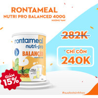 Sữa bột Rontameal Nutri Pro Balanced hương Vani 400g