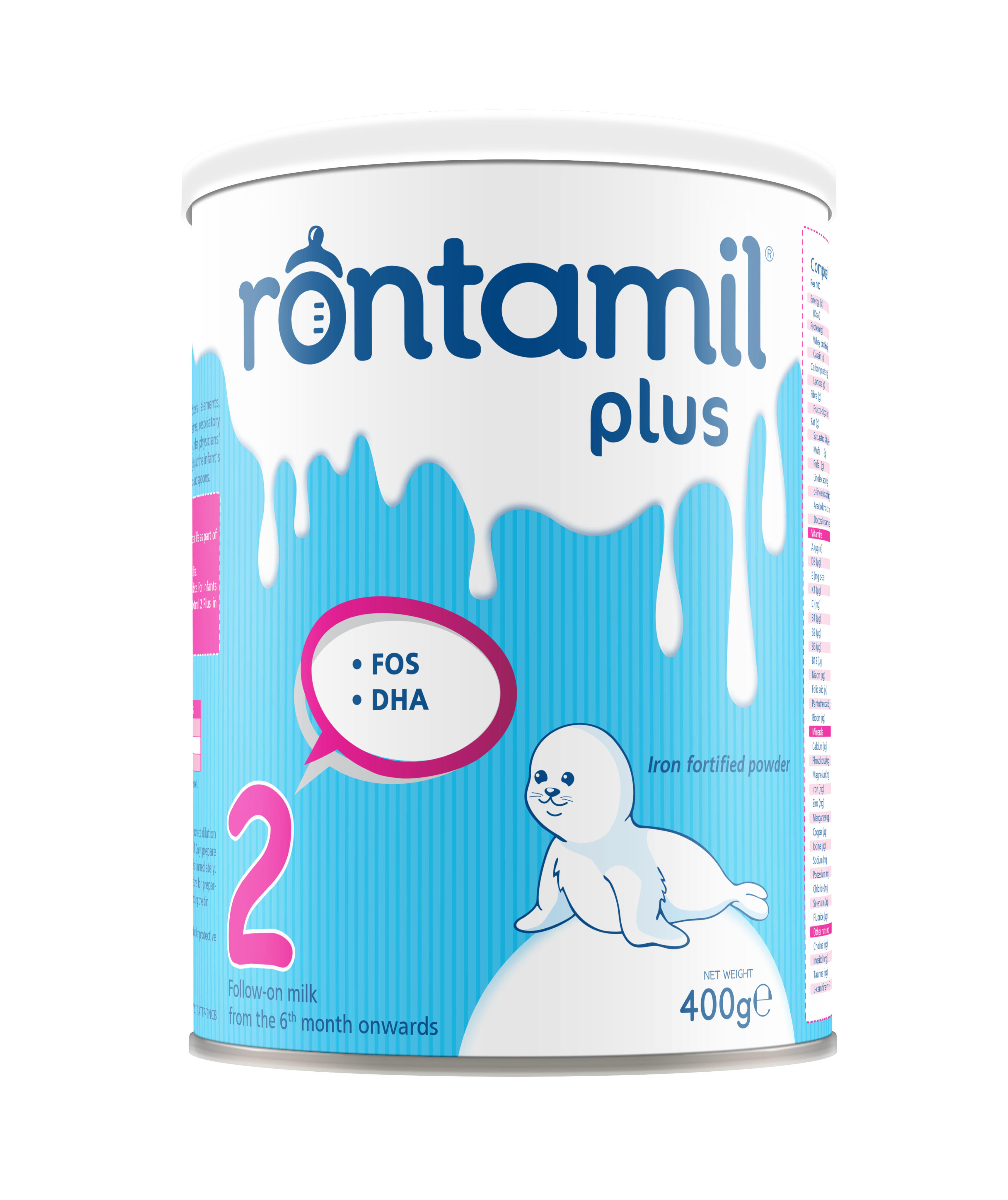 Sữa bột Rontamil Plus 2 - 400g (dành cho trẻ từ 6-12 tháng)