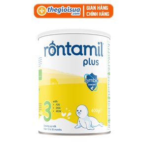Sữa bột Rontamil Plus 3 - 400g (dành cho trẻ từ 12-36 tháng)