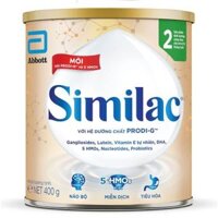 Sữa bột Similac 2 400g đột phá dinh dưỡng 5G cho trẻ từ 6-12 tháng tuổi miễn dịch khỏe nhanh trí tựa "5G"