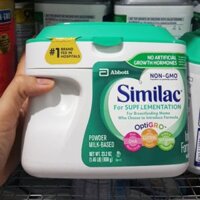 Sữa bột Similac for Suppelmentation Non GMO 658g chuẩn Mỹ