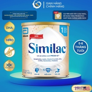Sữa bột Abbott Similac Newborn IQ 1 - hộp 400g (dành cho trẻ từ 0 - 6 tháng)