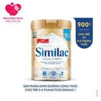 Sữa bột Similac IQ HMO Gold 1 900g (0-6 tháng)