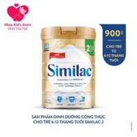 Sữa bột Similac IQ HMO Gold 2 900g (6-12 tháng)