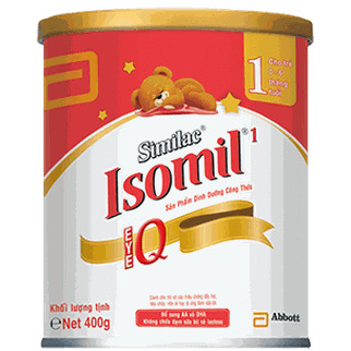 Sữa bột Abbott Similac Isomil IQ 1 - hộp 400g (dành cho trẻ từ 0 - 6 tháng)