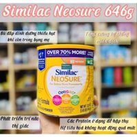 Sữa bột Similac Neosure của Mỹ mẫu mới 646gram date 2024