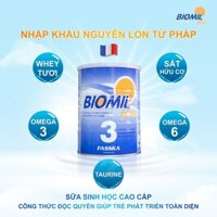 Sữa bột sinh học Biomil Plus 3 nhập khẩu Pháp 800g
