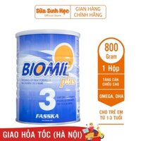 Sữa bột sinh học Biomil Plus 3 nhập khẩu Pháp 800g