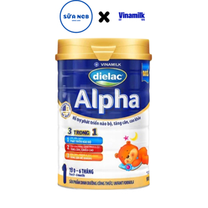 Sữa bột Dielac Alpha Step 1 - hộp 400g (dành cho trẻ từ 0 - 6 tháng)