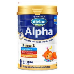 Sữa bột Dielac Alpha Step 1 - hộp 900g (dành cho trẻ từ 0 - 6 tháng)