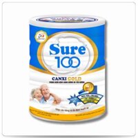 Sữa bột SURE 100 CANXI GOLD (HỖ TRỢ PHÒNG NGỪA LOÃNG XƯƠNG) (H/900g)