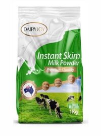 SỮA BỘT TÁCH BÉO UỐNG LIỀN DAIRYJOY INSTANT SKIM MILK POWDER - DẠNG TÚI 1KG