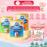 Sữa Bột Tăng Cân Nature One Dairy SureGrow Tăng Sức Đề Kháng, Phát Triển Toàn Diện Cho Bé Lon 600g