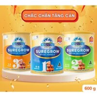 Sữa bột tăng cân Nature One Dairy SureGrow Hộp 600g hỗ trợ hệ tiêu hoá của bé- shop91