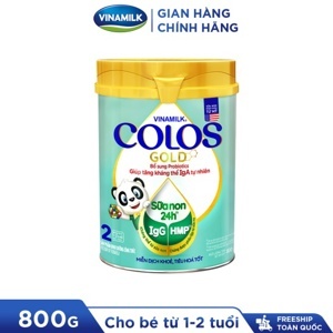 Sữa bột Vinamilk ColosGold 2 - 800g (cho trẻ từ 1 - 2 tuổi)