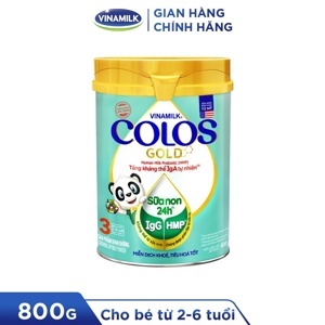 Sữa bột Vinamilk ColosGold 3 - 800g (cho trẻ từ 2 - 6 tuổi)