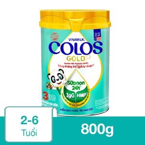 Sữa bột Vinamilk ColosGold 3 - 800g (cho trẻ từ 2 - 6 tuổi)