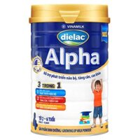 Sữa bột Vinamilk Dielac Alpha 4 - Hộp thiếc 900g dành cho trẻ 2-6 tuổi