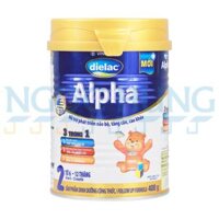 Sữa bột Vinamilk Dielac Alpha Step 2 400g (6-12 tháng)